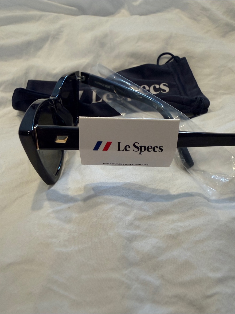 Le Specs Black Cat-Eye Sunglasses - Picture 3 of 5